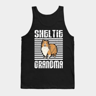 Sheltie Grandma Proud Dogs Tank Top